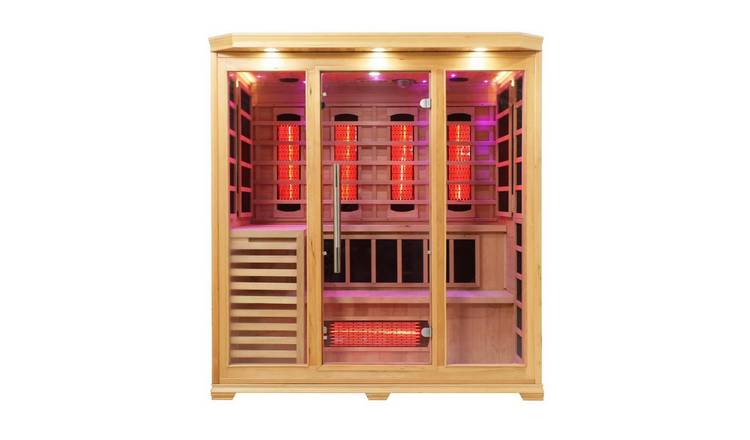 Vidalux 4-5 Person Hybrid Bench Sauna With Traditional & Full Spectrum Heat