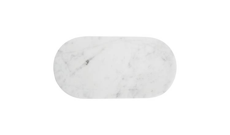 Orsina Kindia Oblong Marble Serving Board – White