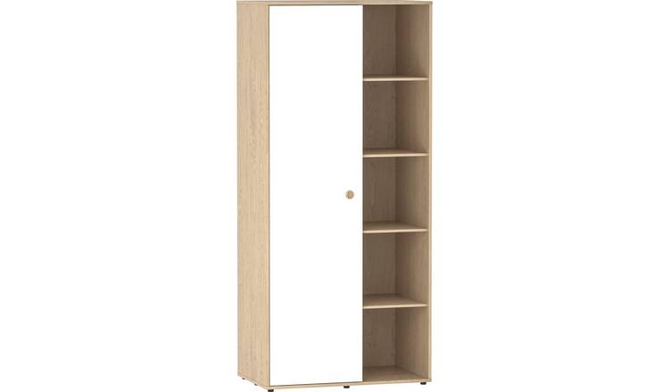 Junior Vida Neptune 1 Door Wardrobe - White & Oak