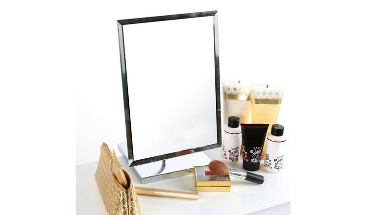 Orsina Mola Rectangular Table Mirror – Silver