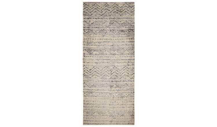 Mega Flooring Grey Modern Abstract Rug - 80 x 200cm