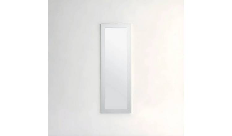 Orsina Java Wooden Frame Full Length Wall Mirror – White