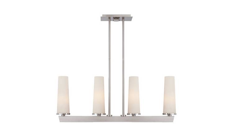 Elstead Chelsea 4 Arm Pendant Light - Brushed Nickel