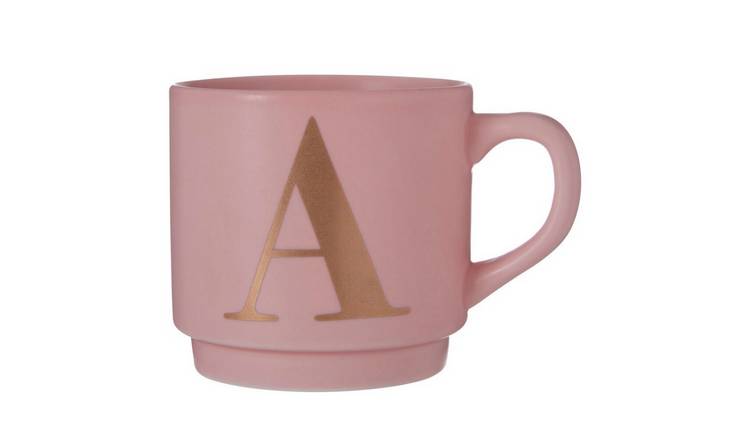 Orsina Signet A Monogram Mug – Pink