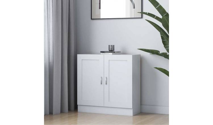 Walplus Engineered Wood Book Cabinet - White - 82.5 x 30.5 x 80 cm