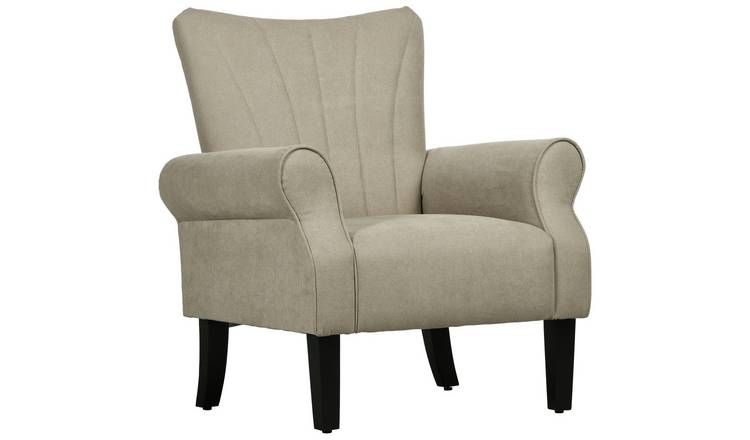 Homcom Upholstered Modern Armchair - Beige