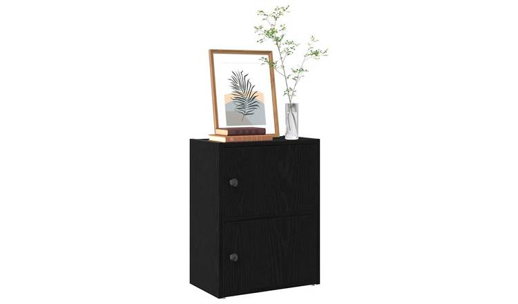 Walplus Engineered Wood Bookcase - Dark Oak - 40 x 24 x 52 cm