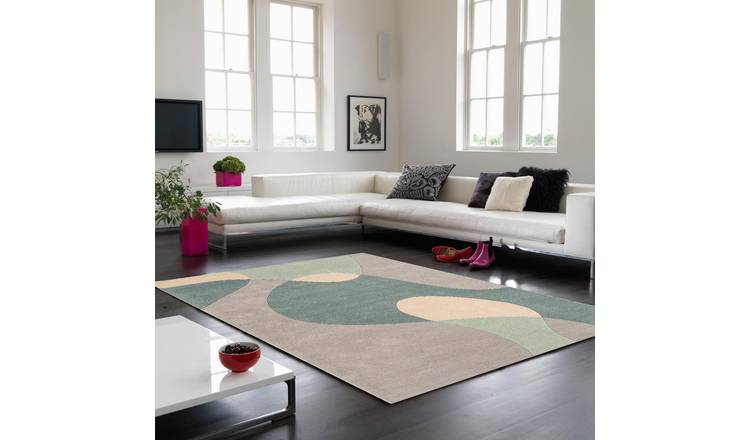 Mega Flooring Green Handmade Abstract Rug - 160 x 230cm