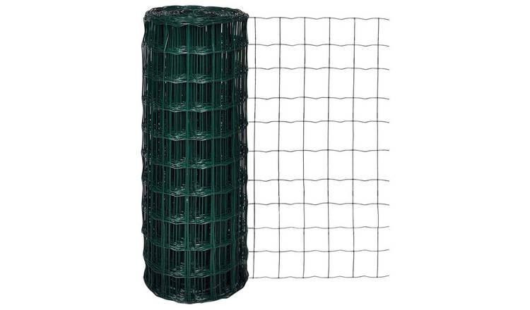 Walplus Pvc-coated Iron Fence Panels - Green - 2500 x 0.22 x 100 cm