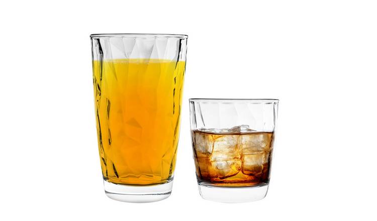 Bormioli Rocco 12 Piece Diamond Glassware Set
