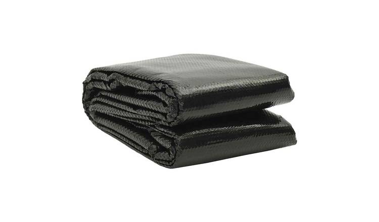 Walplus Polyethylene Pool Cover - Black - 488 x 244 cm