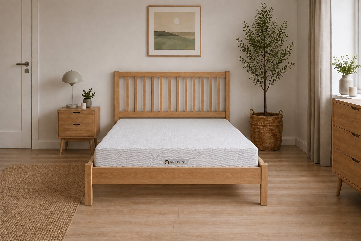 DS Living 20cm Memory Foam Mattress, Washable Cover - King - Image 2