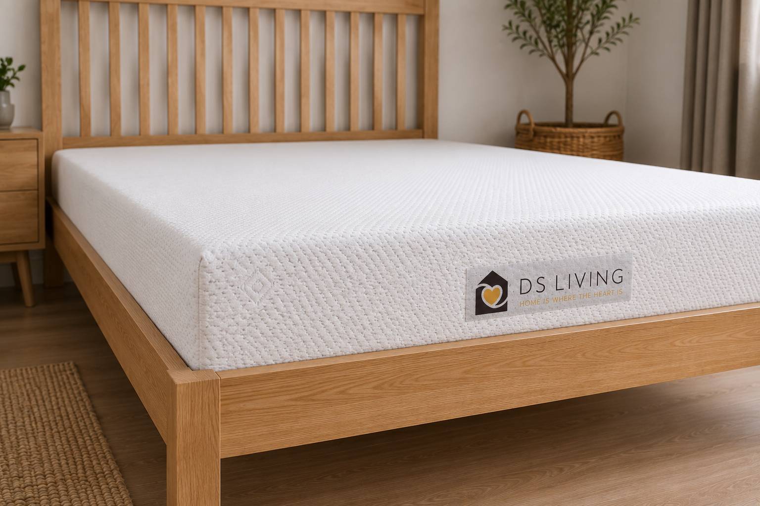 DS Living 20cm Memory Foam Mattress, Washable Cover - King - Image 3