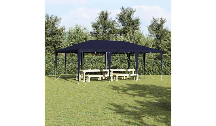 Walplus 6 x 4 m Polyethylene Steel Frame Party Tent - Blue