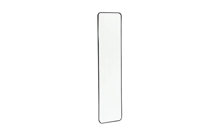 Living and Home Wall Mounted Full Length Mirror - Black