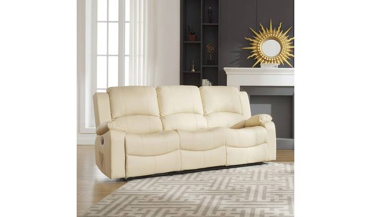 Artemis Home Glendale 3 Seat Electric Reclining Sofa - Cream
