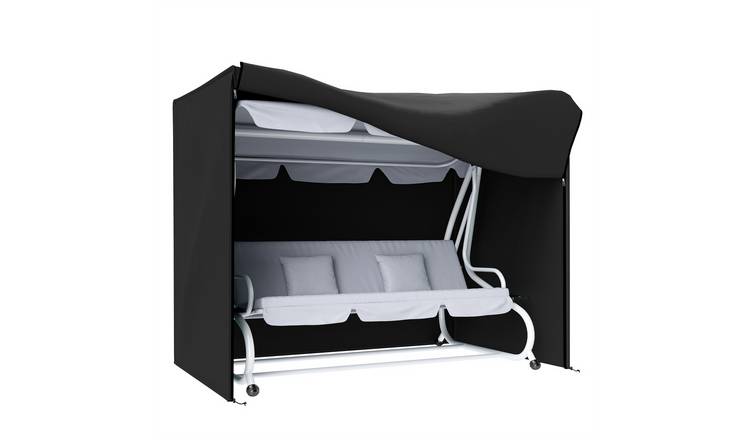 Outsunny 3 Seater Waterproof Zip Garden Swing Cover – Black