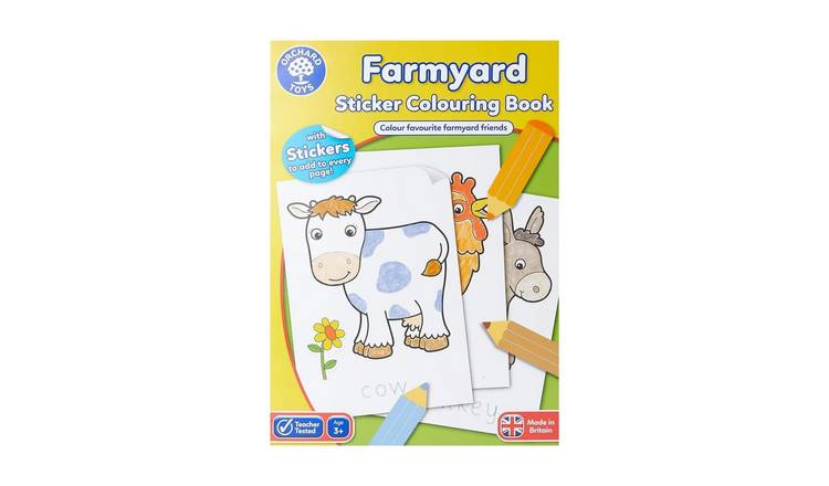 Orchard Toys Farmyard Sticker And Colouring Book