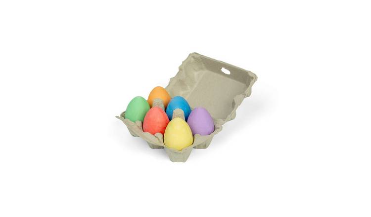 Bigjigs Toys Box of Chalk Eggs - 3 Years +