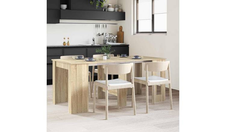 Walplus Rectangular Dining Table - Sonoma Oak - 180 x 85 x 75 cm
