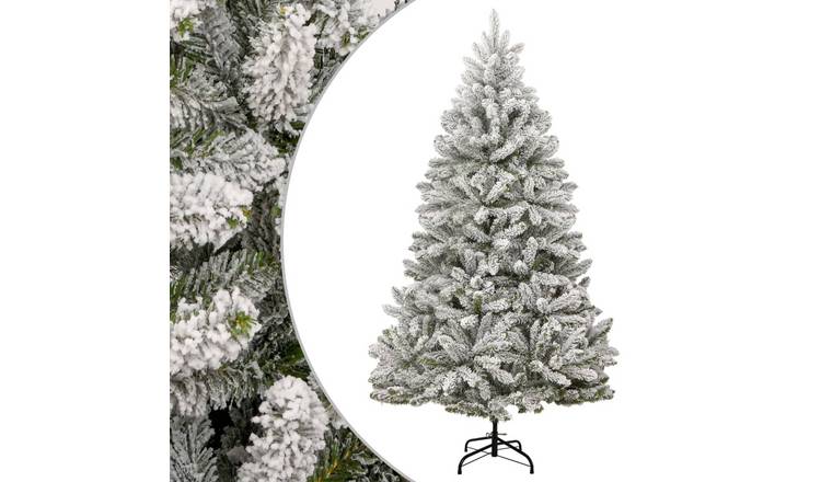 Walplus 1680 Branch Tips Hinged Artificial Christmas Tree - White - 240 cm