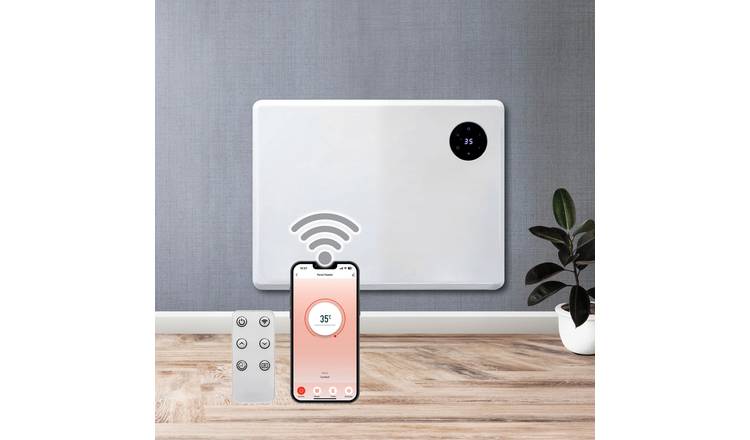 Purus 1000W Smart WiFi Electric Panel Heater - White