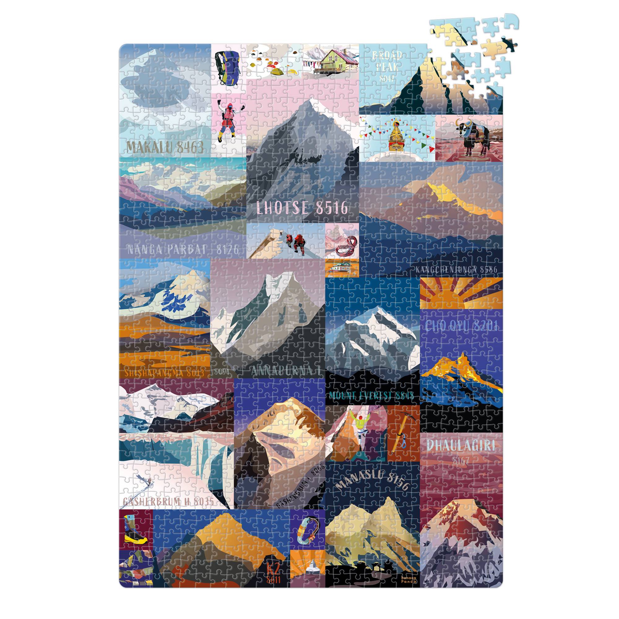 Banana Panda Mountains 1000 Piece Jigsaw Puzzle - Image 1