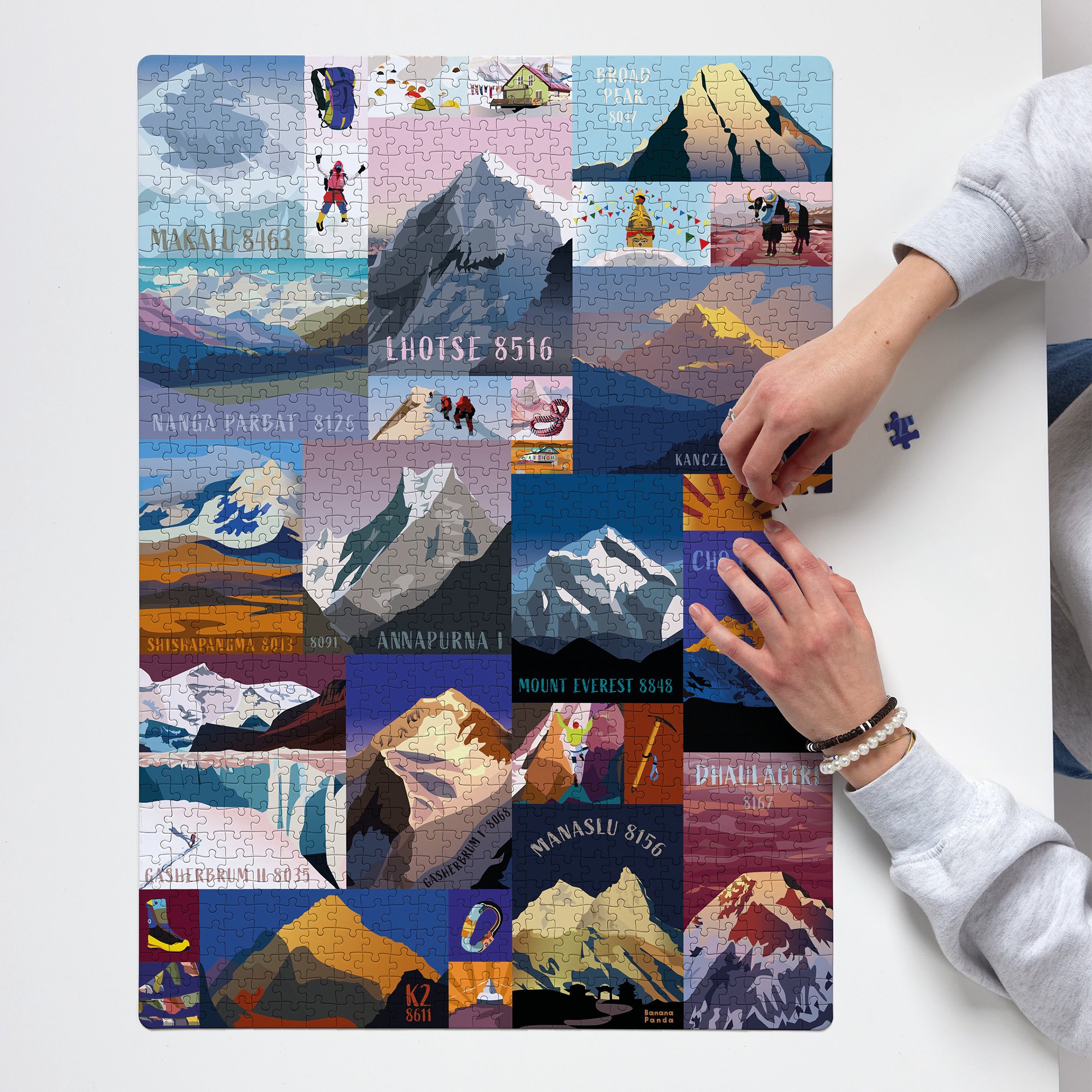 Banana Panda Mountains 1000 Piece Jigsaw Puzzle - Image 3