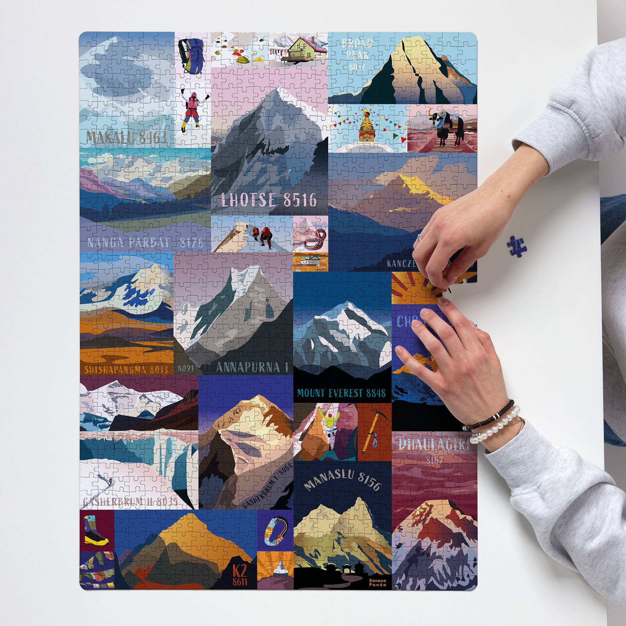 Banana Panda Mountains 1000 Piece Jigsaw Puzzle - Image 3
