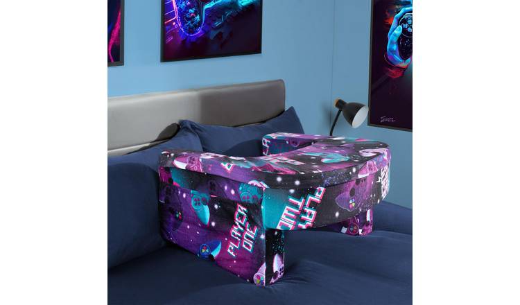 OHS Gaming Printed Lap Desk Pillow - Neon