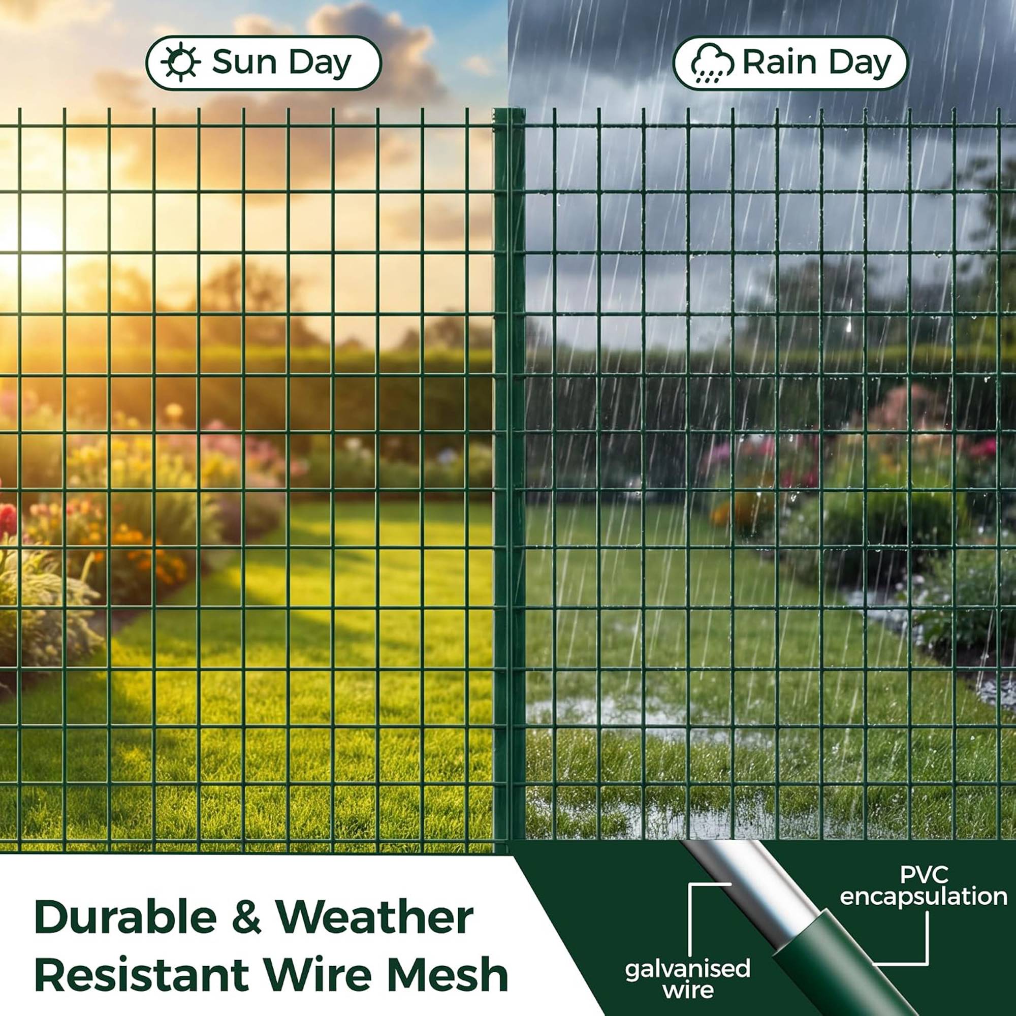 Vivo Technologies Chicken Wire Mesh Fence Plant Support 1.02m x 10m - 2 Pack - Image 4