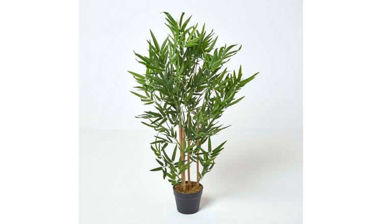 Homescapes Handcrafted Artificial Bamboo Tree Plant with Pot - Green
