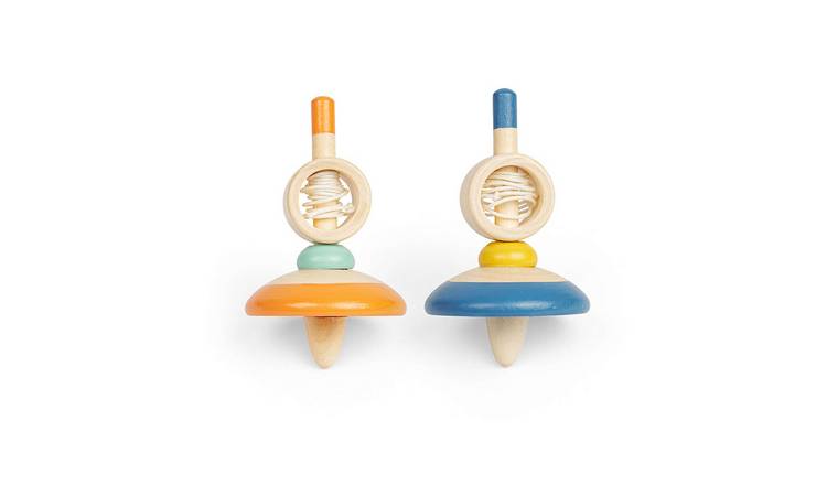 Bigjigs Toys  Pull String Top (Pack of 2) - 3 Years +