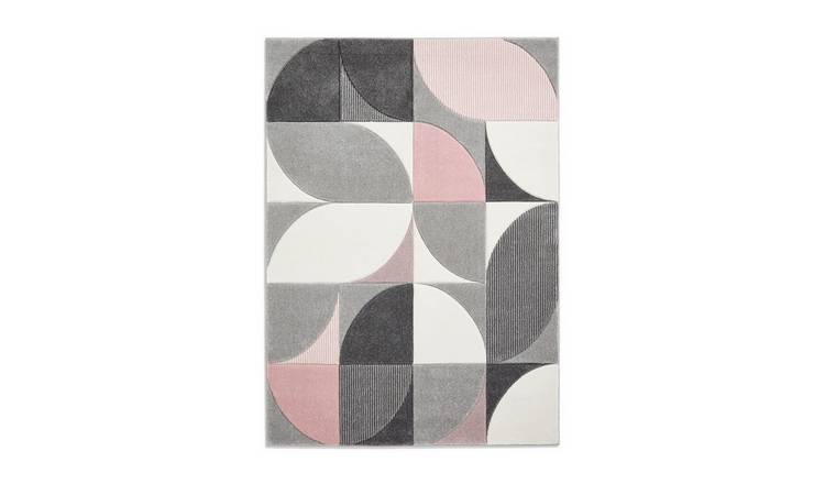 Mega Flooring Grey Modern Abstract Rug - 80 x 150cm
