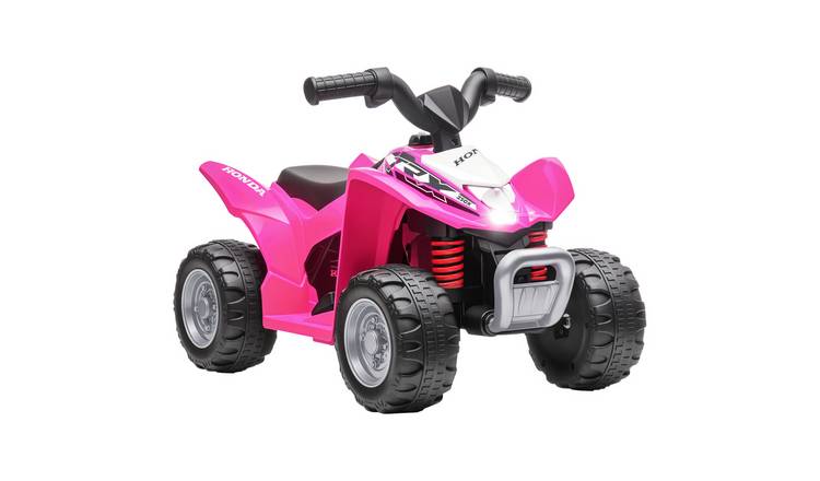 AIYAPLAY Honda 6V 1.5 to 3 Years LED Light Horn Electric Quad Bike – Pink