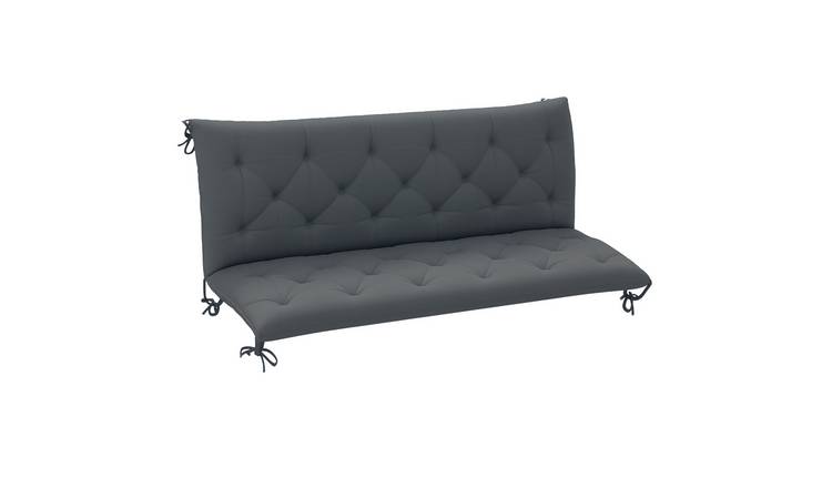Outsunny 3 Seater Outdoor Chair Cushions with Ties Seater Pad