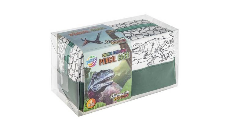 Totum Dino Colour Your Own Pencil Case Craft Set - Age 3+