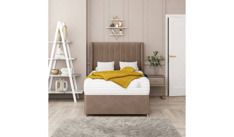 Bed Choices Regent Small Double 2 Drawer 54" Headboard Divan Bed Set - Brown