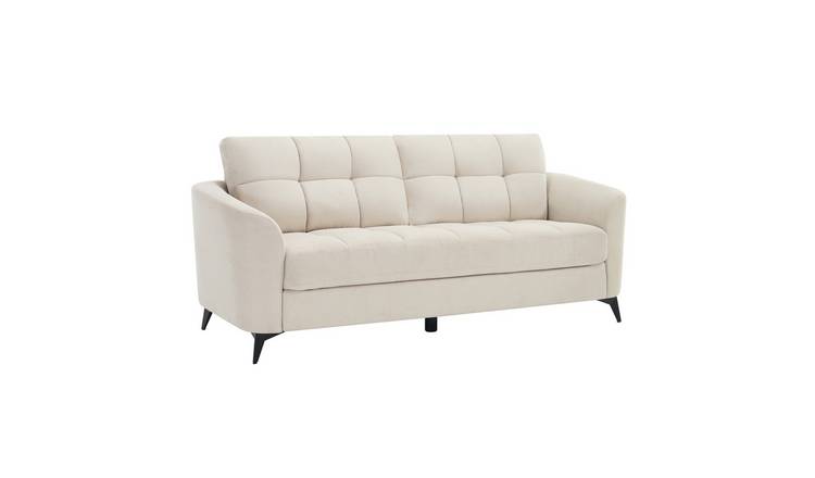 Furniture Online Solna Scandi 3 Seater Linen Sofa – Beige