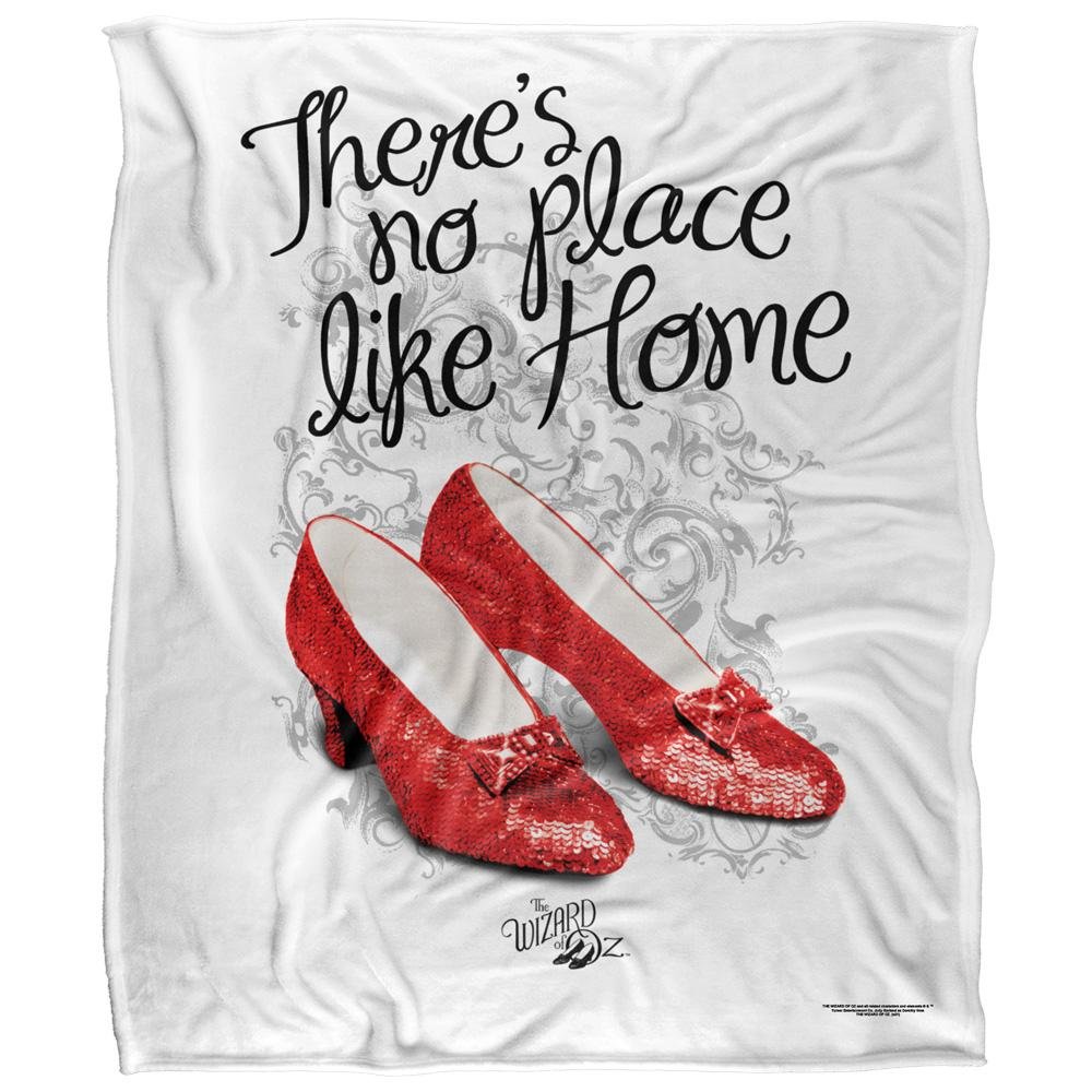 The Wizard Of Oz Theres No Place Like Home Ruby Slippers Blanket - 152cm x 127cm - Image 1