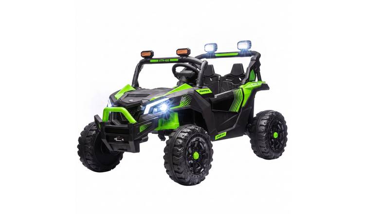 AIYAPLAY 24V 2 Seater Age 3-8 Remote Control Electric Ride on Car – Green