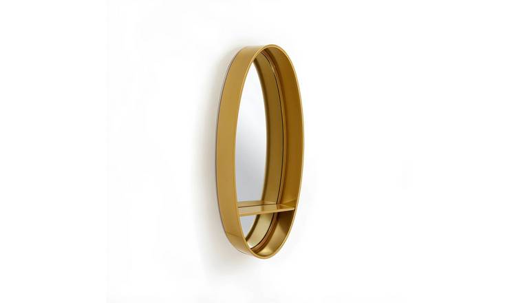 Orsina Avento Oval Wall Mirror – Gold