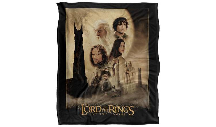 Lord Of The Rings Character Faces Soft Touch Blanket - 152cm x 127cm