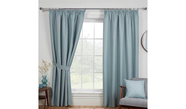 Sundour Eclipse Pencil Pleat Curtains - Duck Egg - 168 x 229cm