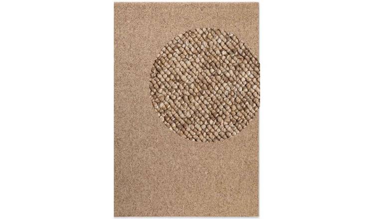 Hanse Home Brown Rocco Washable Plain Flatweave Rug - 120 x 170cm