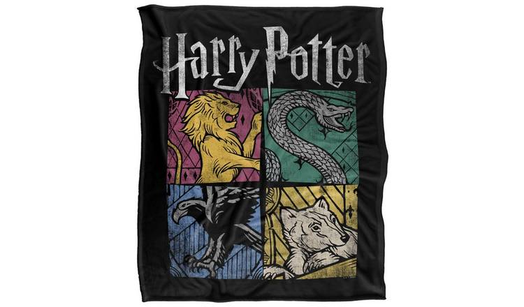 Harry Potter Hogwarts Houses Soft Touch Blanket - 152cm x 127cm