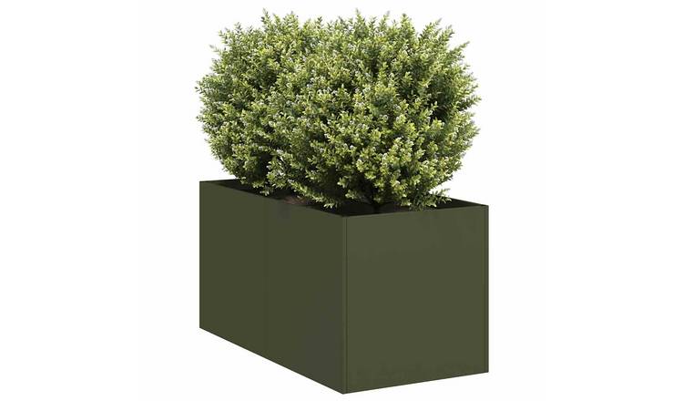 Walplus Steel Garden Planter - Olive Green - 40 x 80 x 40 cm