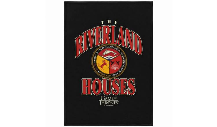 Game Of Thrones The Riverland Houses Silky Blanket - 152cm x 127cm