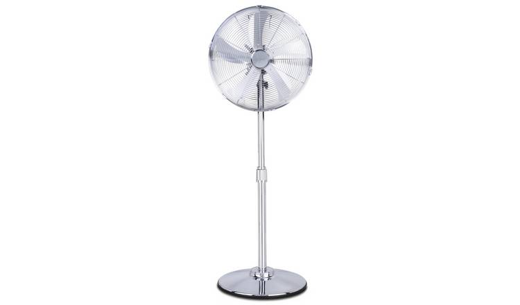 Air Pro 16in Pedestal Fan with Adjustable Height & Wide-Angled - Chrome