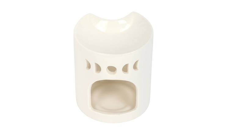 Something Different Crescent Moon Oil Burner - White